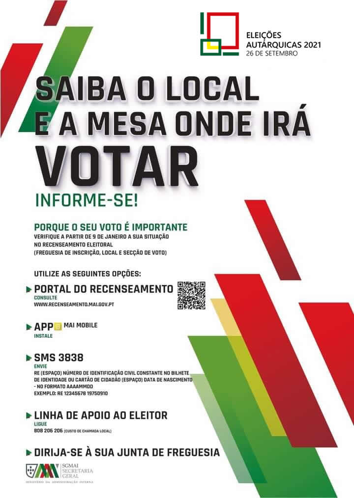 Imagem Consulta dos cadernos de recenseamento - Saber onde votar