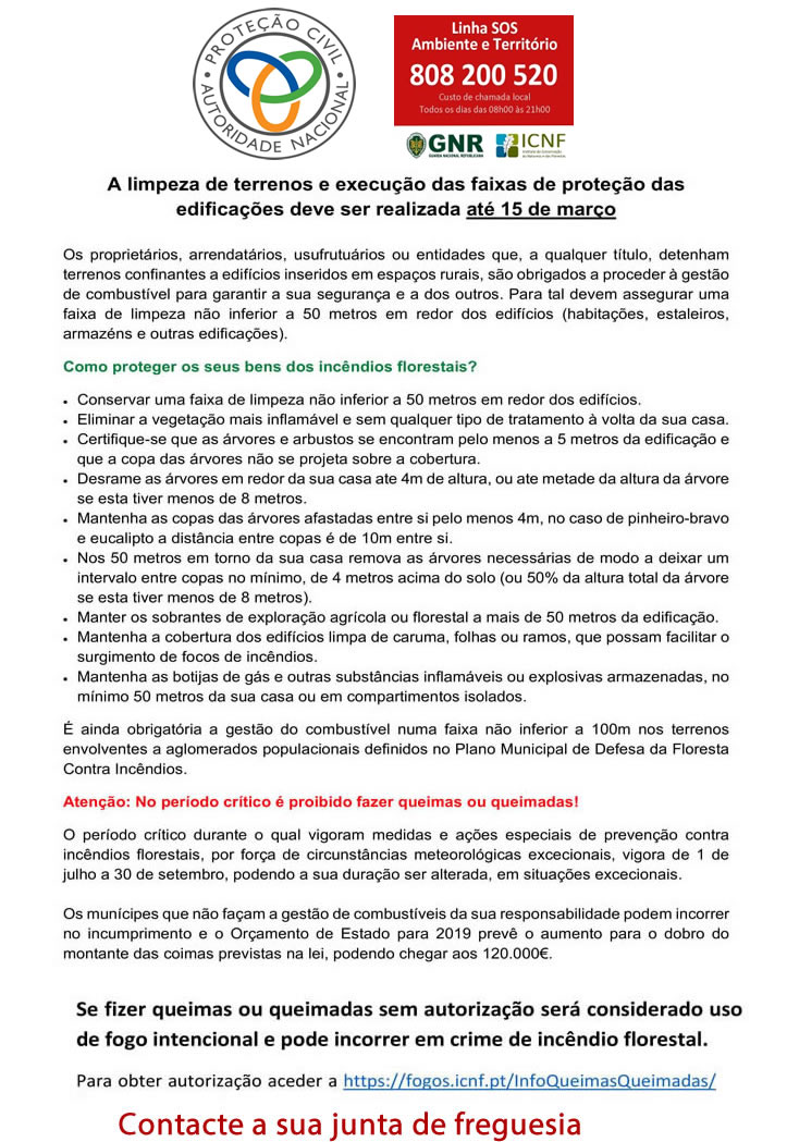 Imagem Limpeza de terrenos e parques de depósito de resíduos florestais